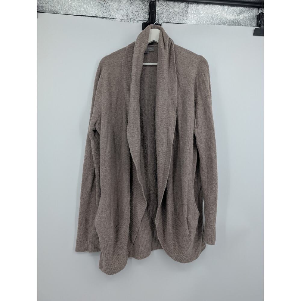 Barefoot Dreams Open Front Cardigan Cozychic Lite L/XL Tan Comfort Cozy Cool